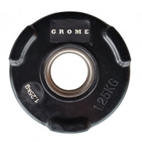 Диск олимпийский обрезиненный D 51 1,25 кг Grome Fitness WP074 черный