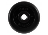 Диск обрезиненный d31мм MB Barbell Atlet 2,5кг черный MB-AtletB31-2,5