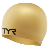 Шапочка для плавания TYR Wrinkle Free Silicone Cap LCS-710 золотистый