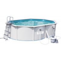 Каркасный бассейн овальный 500х360х120см+насос-фильтр Bestway Hydrium Oval Pool Set 56586