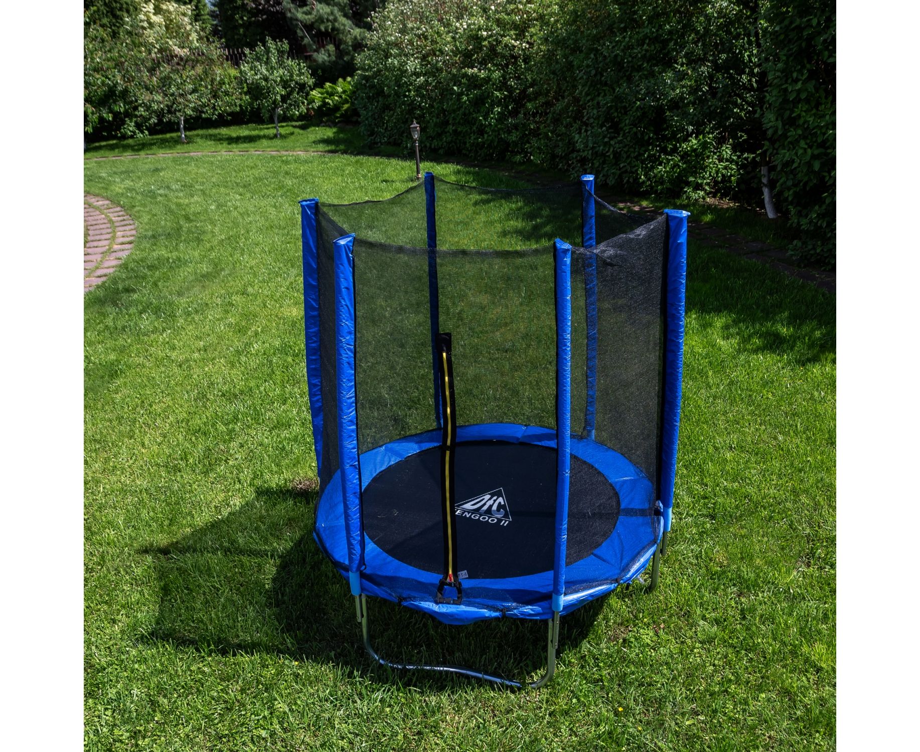 Батут DFC Trampoline Fitness 12ft наружн.сетка (366см) 12FT-TR-B синий 1834_1500