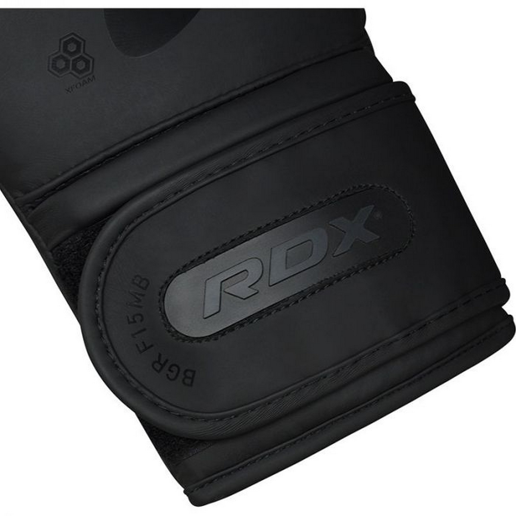 Перчатки тренировочные RDX BGR-F15MB-16OZ черный матовый 2000_2000